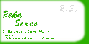 reka seres business card